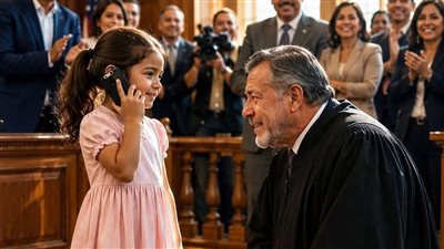 طفلة في قاعة المحكمة