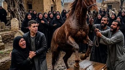 اثناء جنازة مزارع