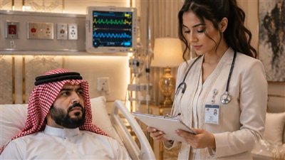 الممرضة والرجل المريض